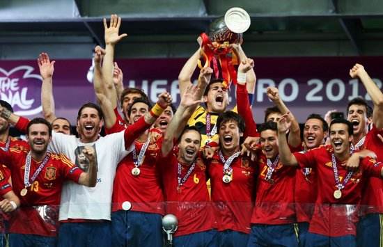 2012欧洲杯冠军，1213赛季欧冠冠军！